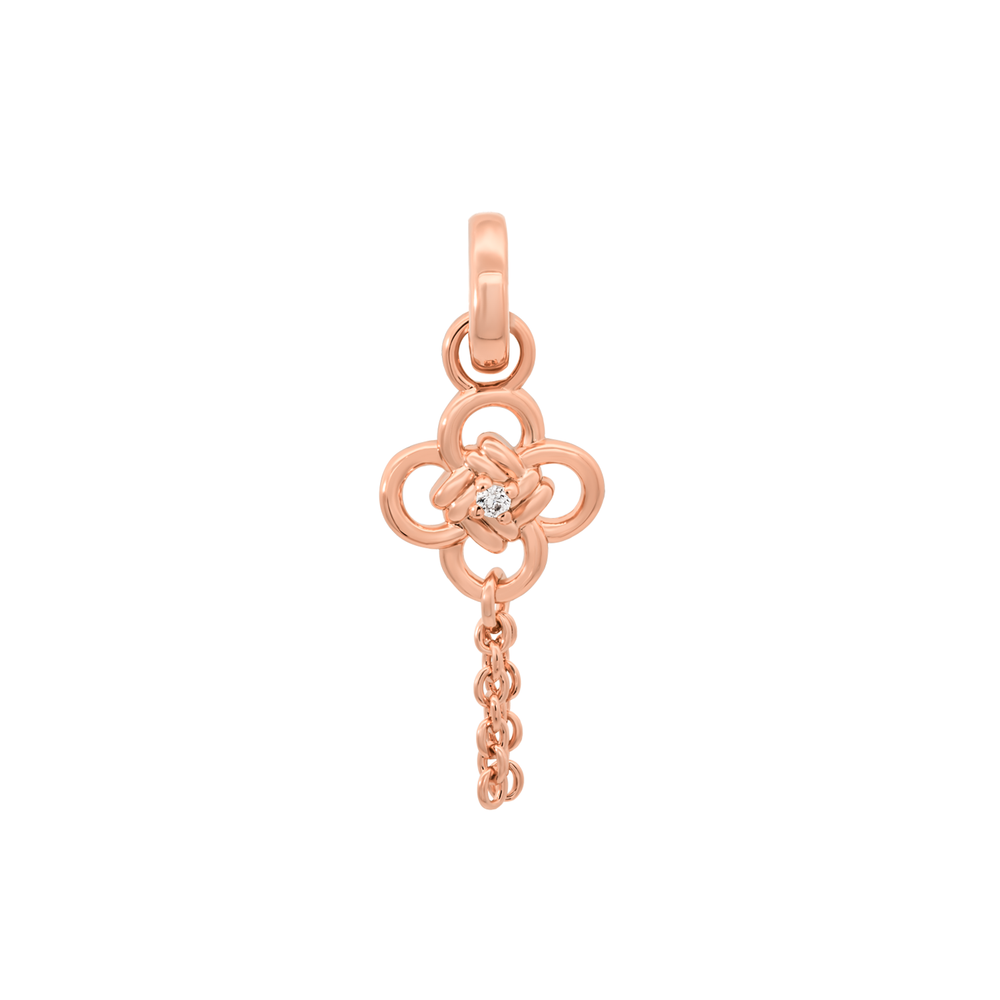Rose Gold Chinese Knot Charm