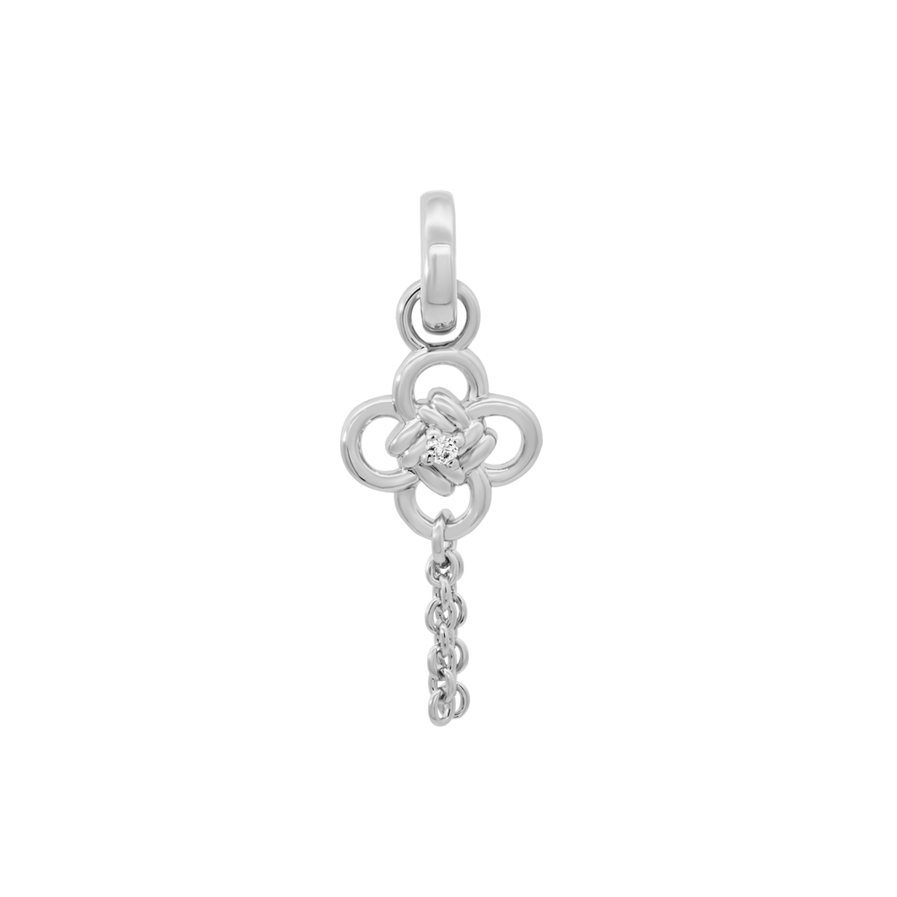 Silver Chinese Knot Charm