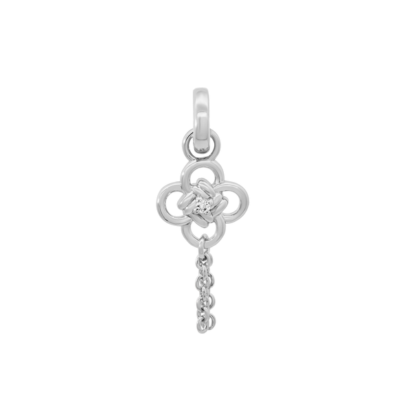 Silver Chinese Knot Charm