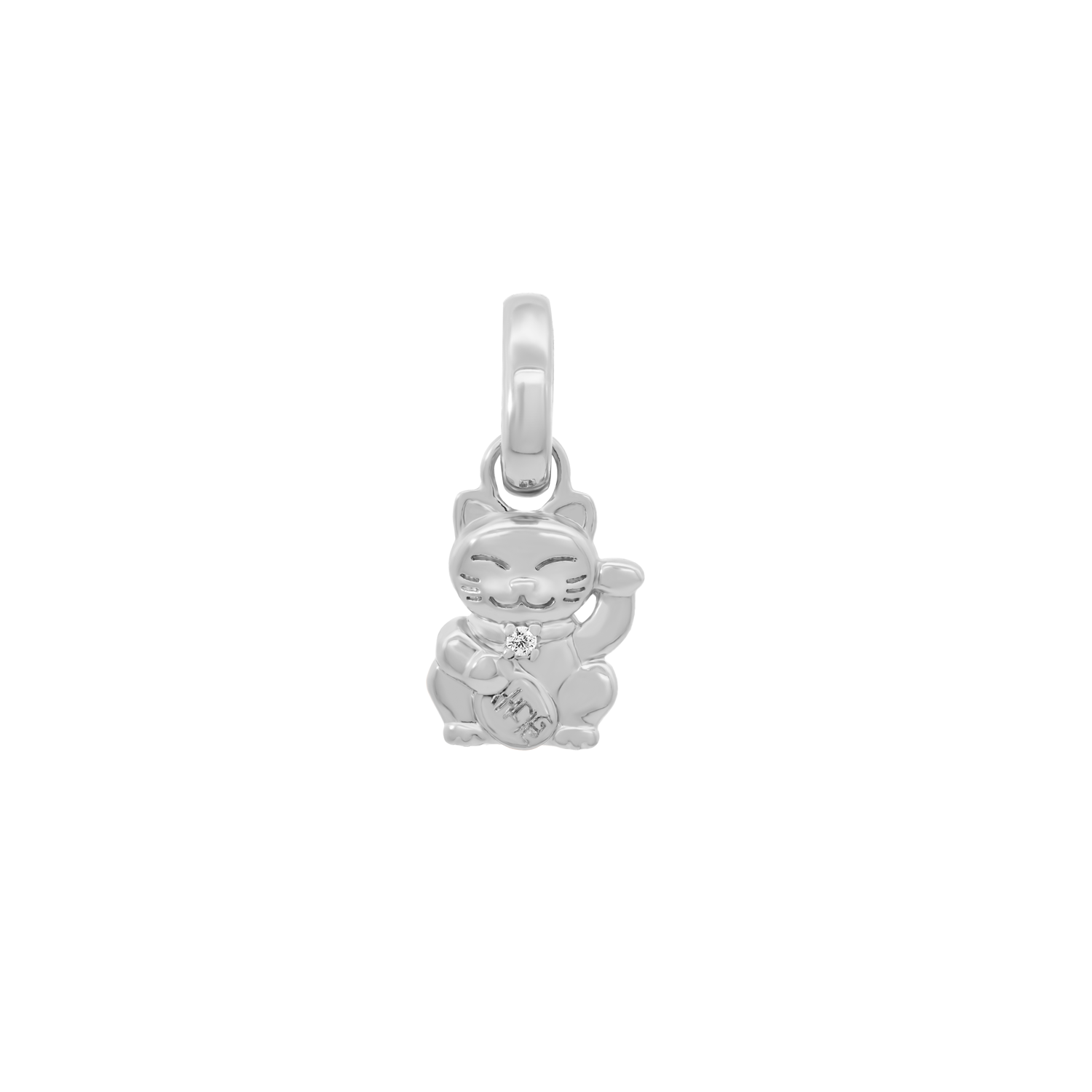 Silver Fortune Cat Charm – By Invite Only