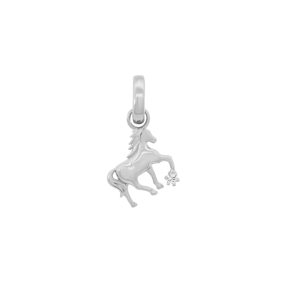 Silver Horse Charm