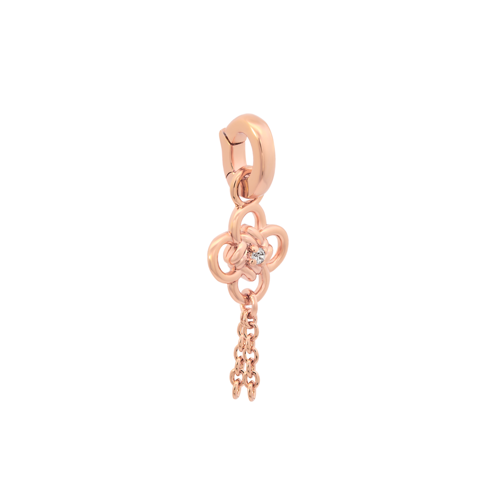 Rose Gold Chinese Knot Charm