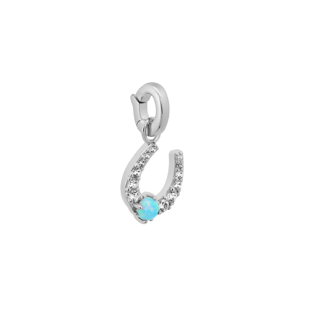 Silver Horseshoe Charm