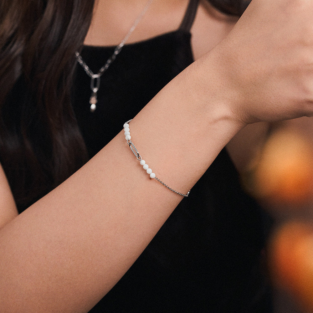 Silver Charm Capsule Bracelet