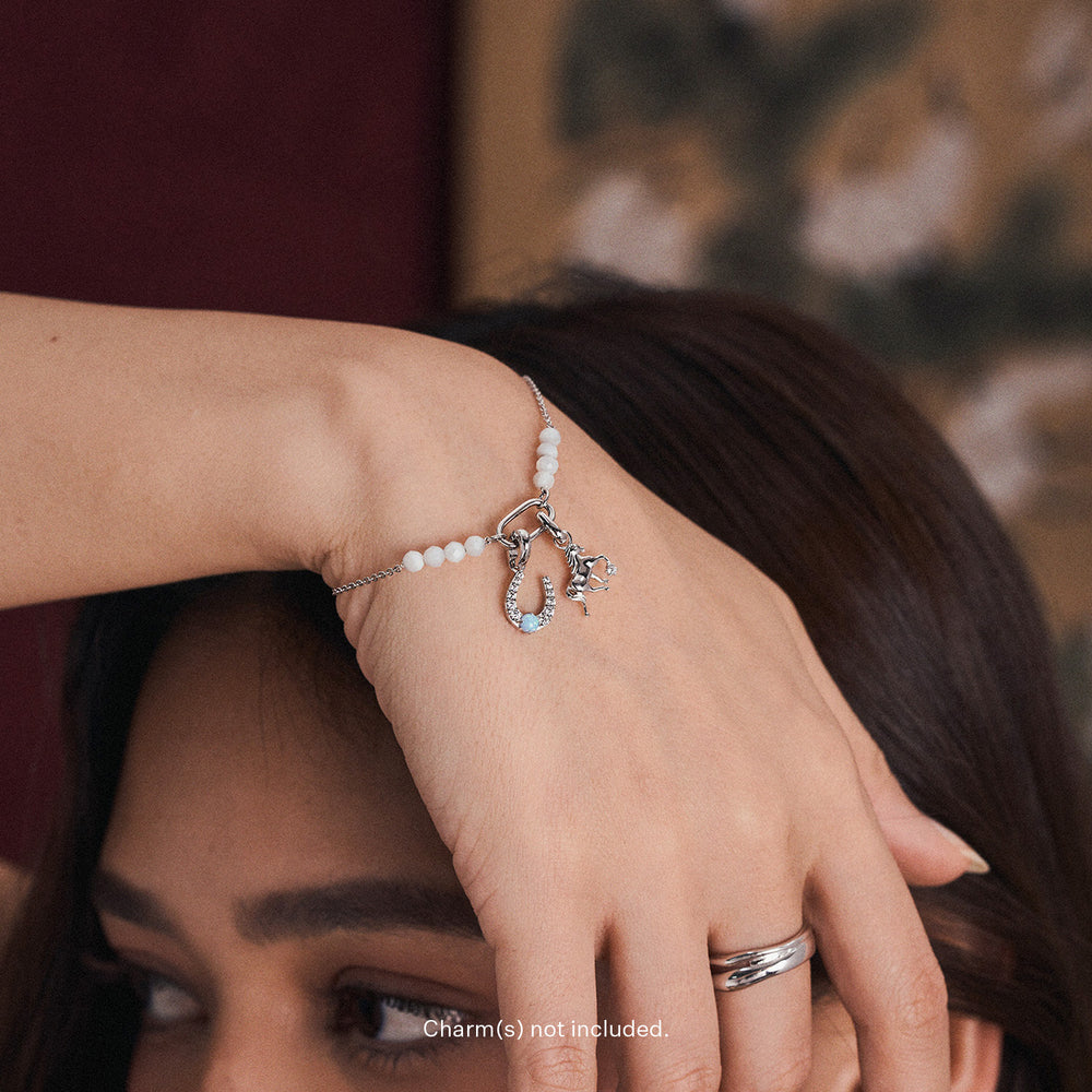 Silver Charm Capsule Bracelet