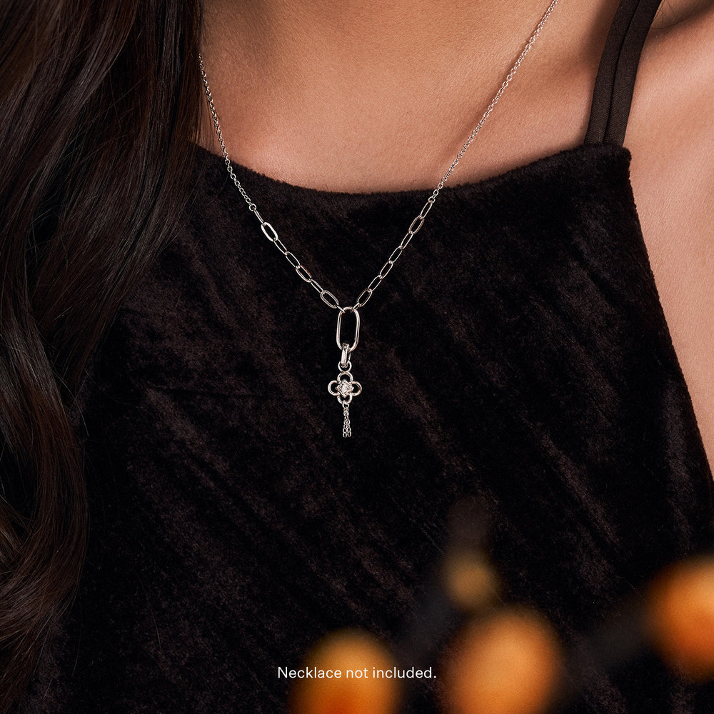 Silver Chinese Knot Charm