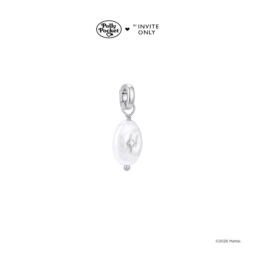 Silver Polly Pocket Pearl Charm
