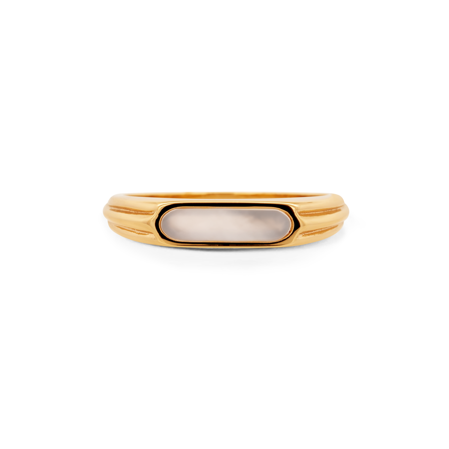 Gold Callista Mother of Pearl Ring