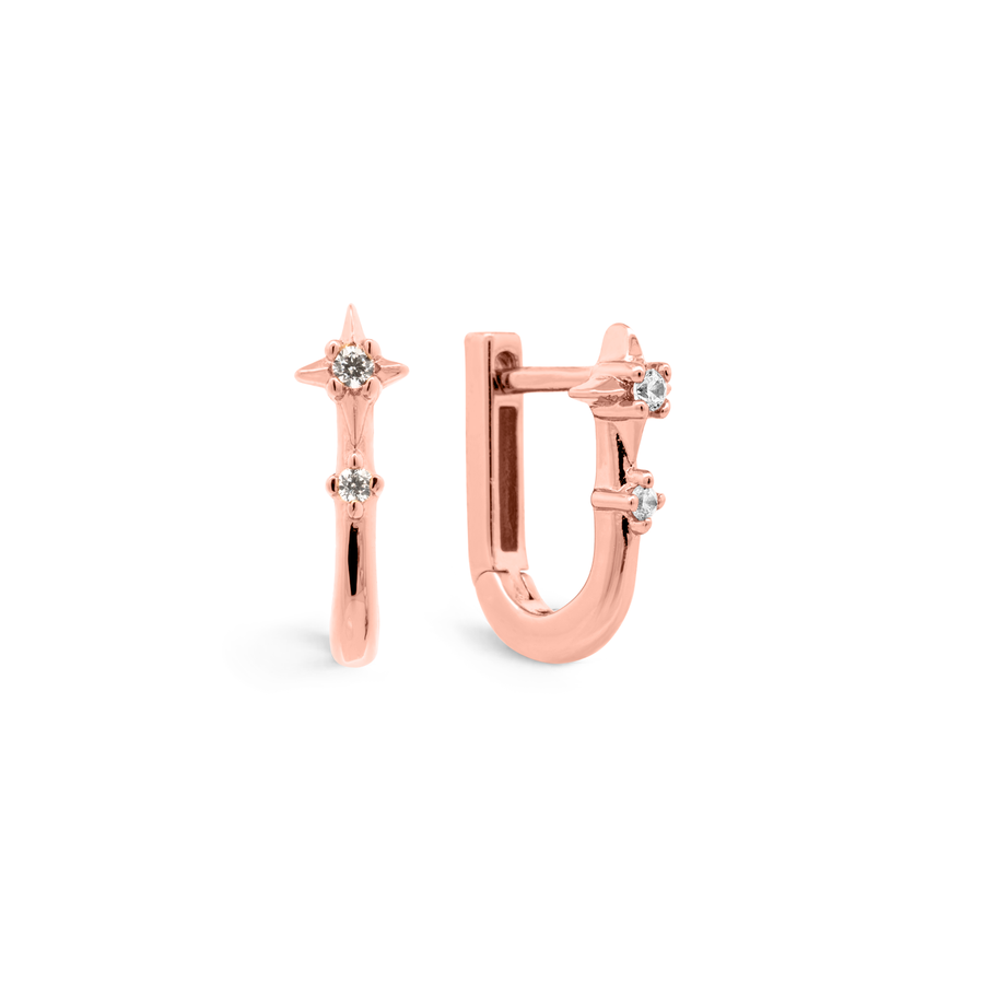 Rose Gold Everly Cubic Huggies