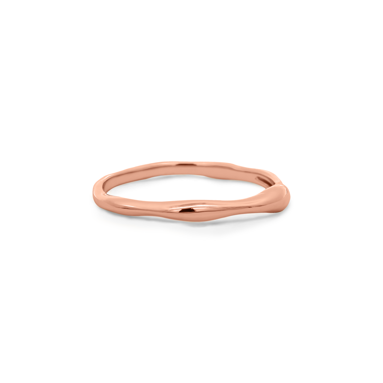Rose gold elegant and minimalist ring.