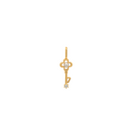 Gold Numeric Key Pendant