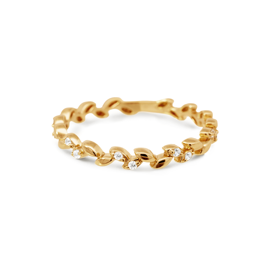Gold Erica Cubic Ring
