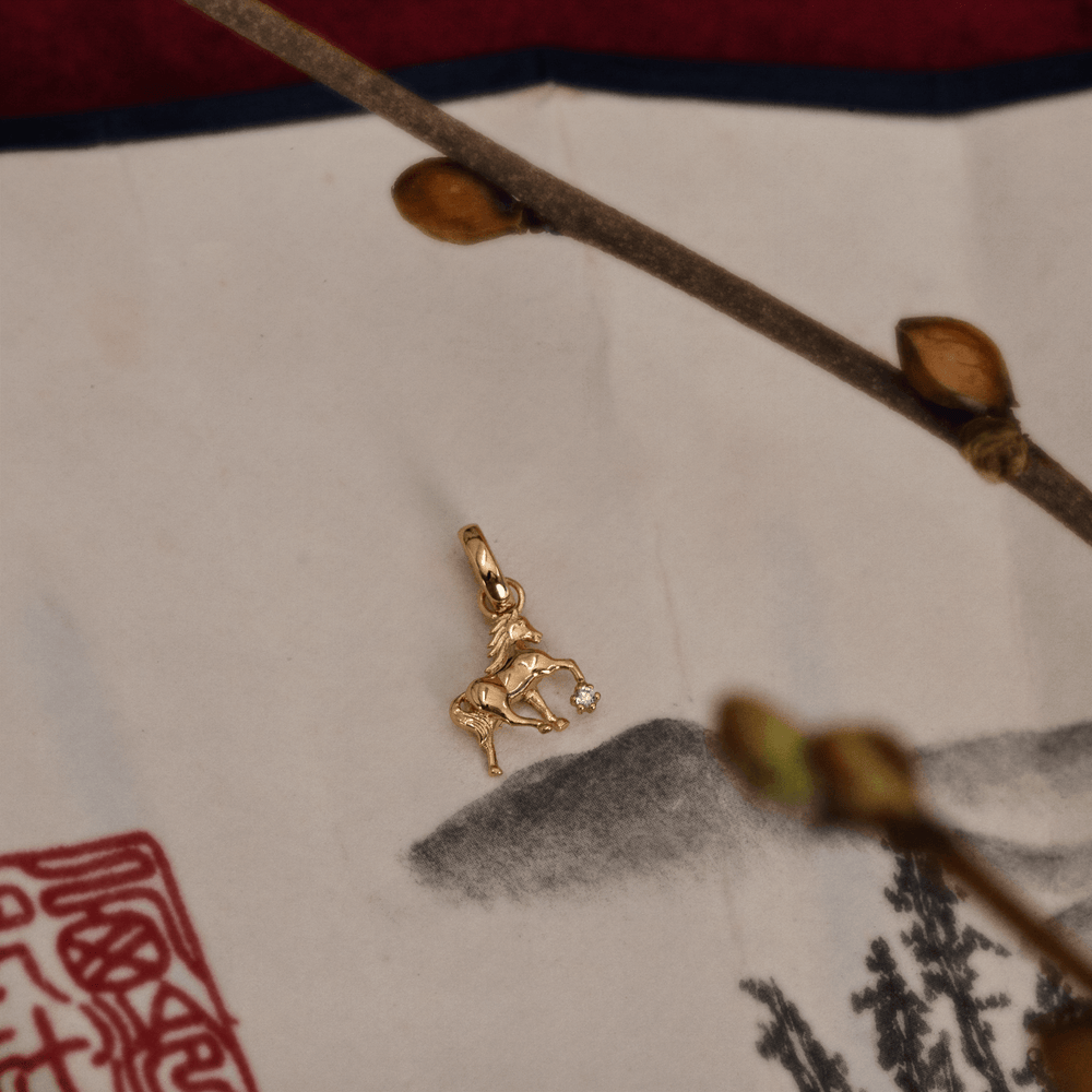 Gold Horse Charm