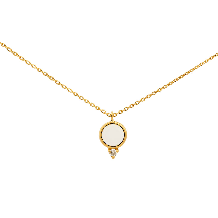 Gold Danielle Moonstone Necklace