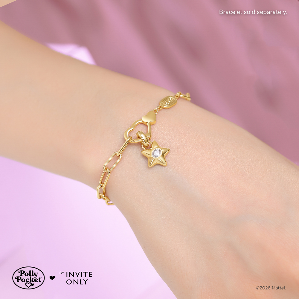 Gold Polly Pocket Starfish Charm