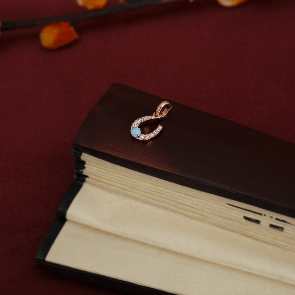 Rose Gold Horseshoe Charm