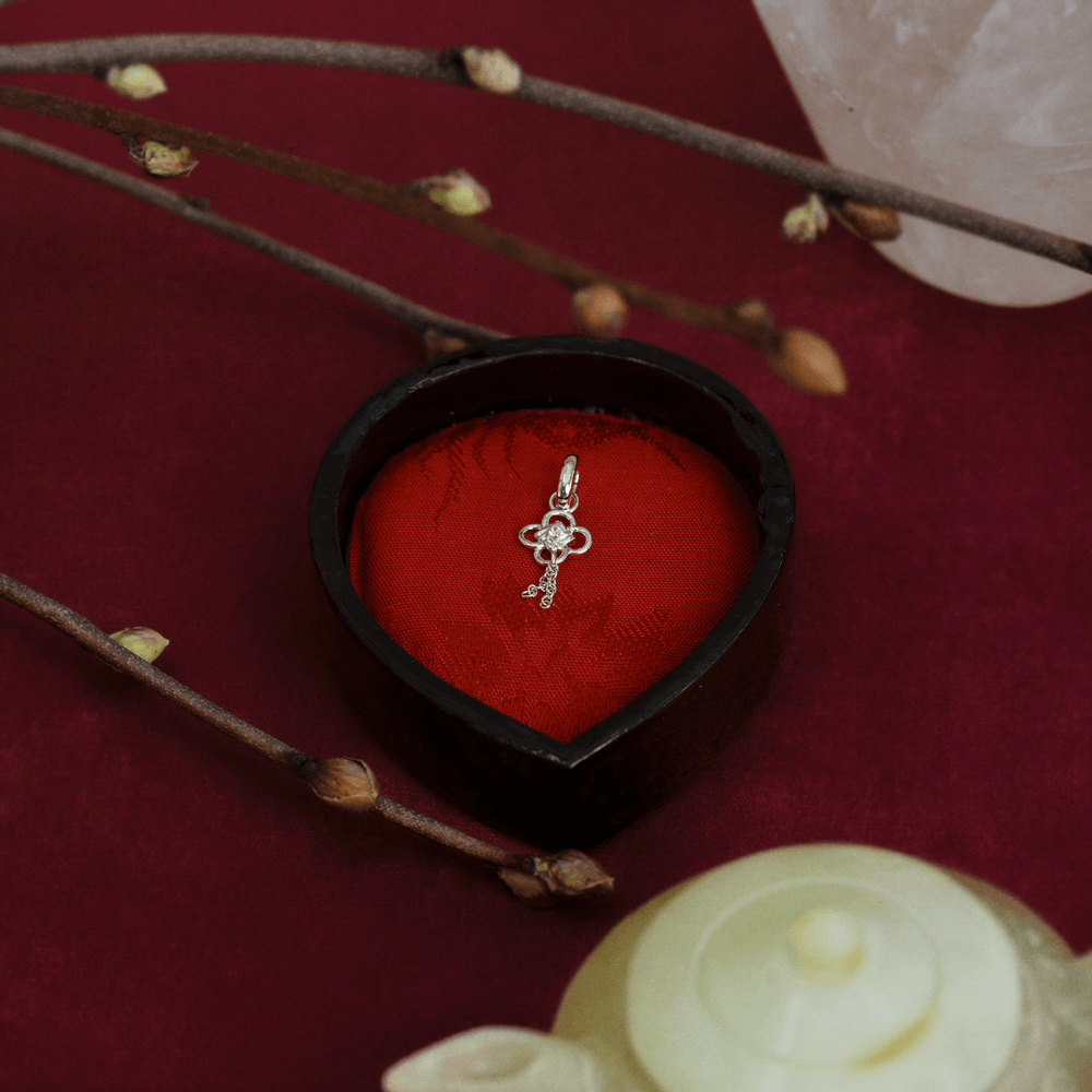 Silver Chinese Knot Charm