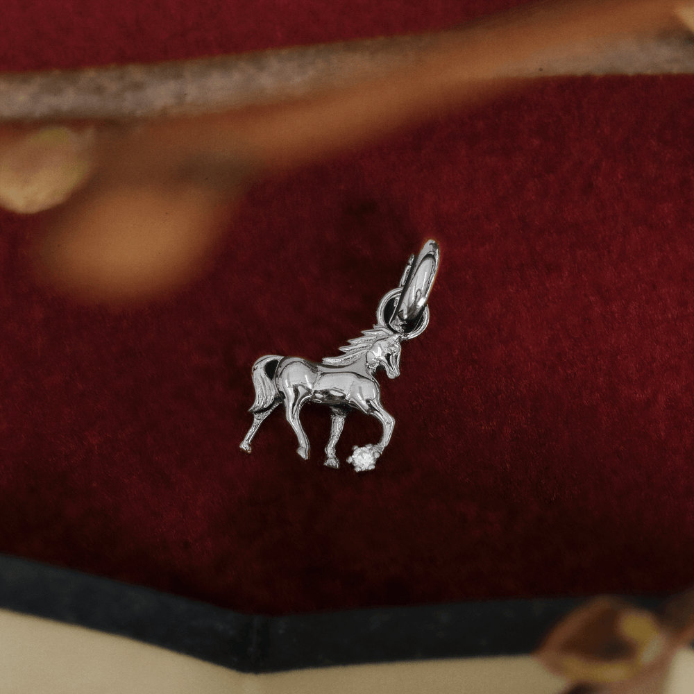 Silver Horse Charm
