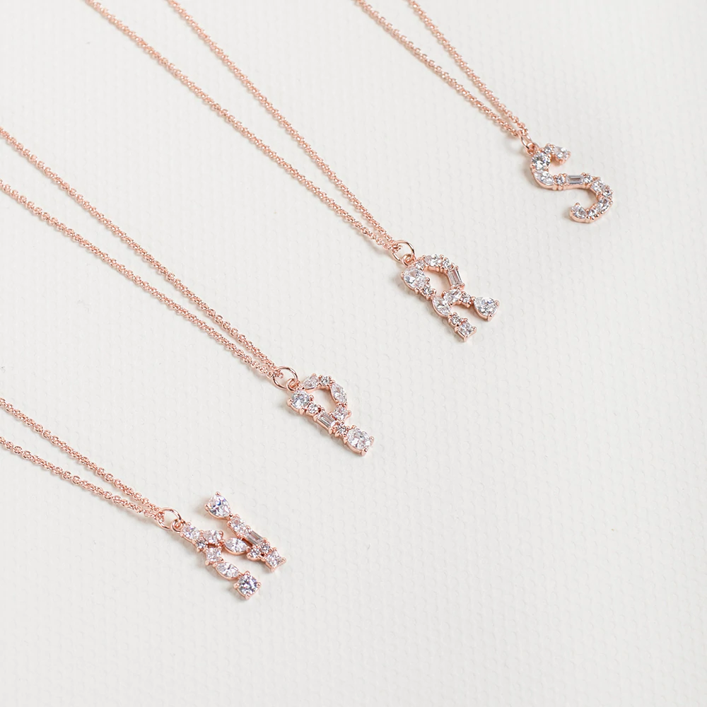 Rose gold initial clearance