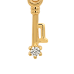 Gold Numeric Key Pendant