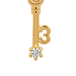 Gold Numeric Key Pendant