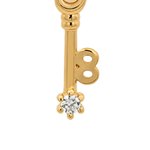 Gold Numeric Key Pendant