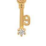 Gold Numeric Key Pendant