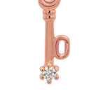 Rose Gold Numeric Key Pendant