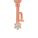 Rose Gold Numeric Key Pendant