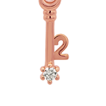 Rose Gold Numeric Key Pendant