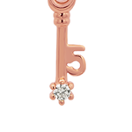 Rose Gold Numeric Key Pendant