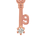 Rose Gold Numeric Key Pendant
