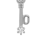 Silver Numeric Key Pendant