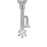Silver Numeric Key Pendant