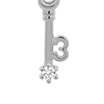 Silver Numeric Key Pendant