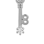 Silver Numeric Key Pendant