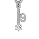 Silver Numeric Key Pendant