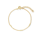 Minimalist and dainty chain bracelet. Gold chain bracelet.