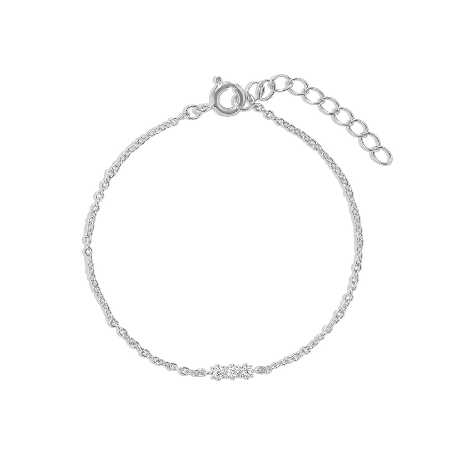 Luxurious and elegant bracelet with cubic zirconia in 925 silver