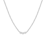 Luxurious and elegant necklace with cubic zirconia in 925 silver