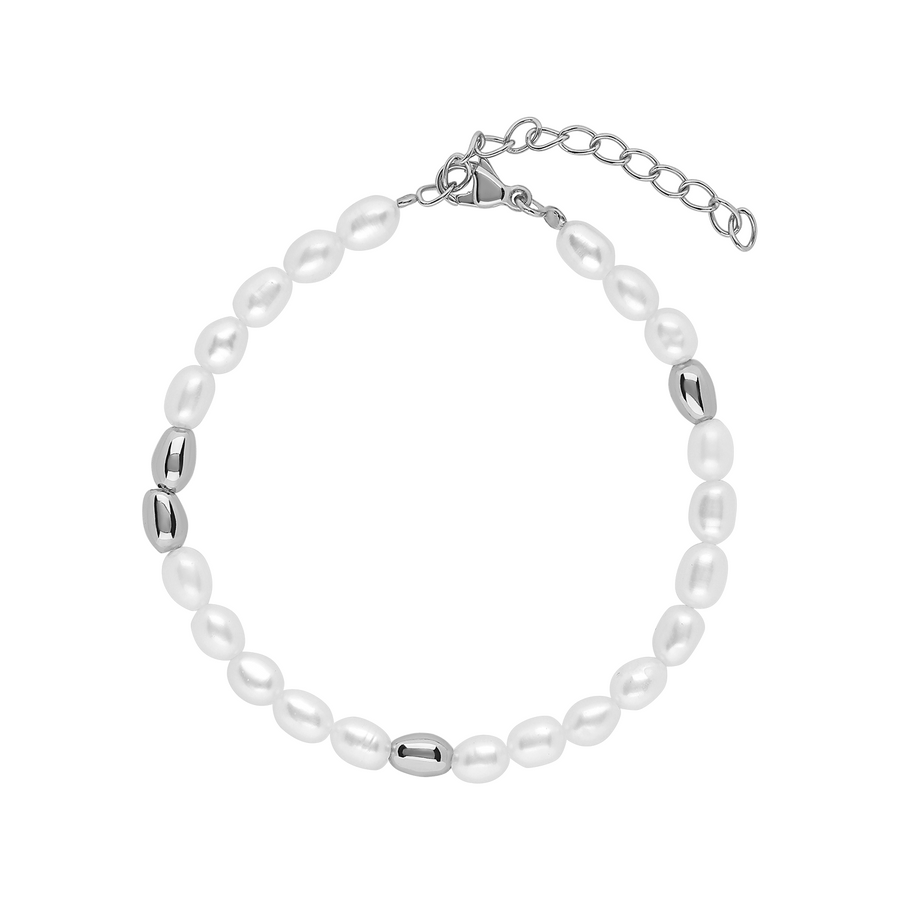925 Silver Aubrey Pearl Bracelet