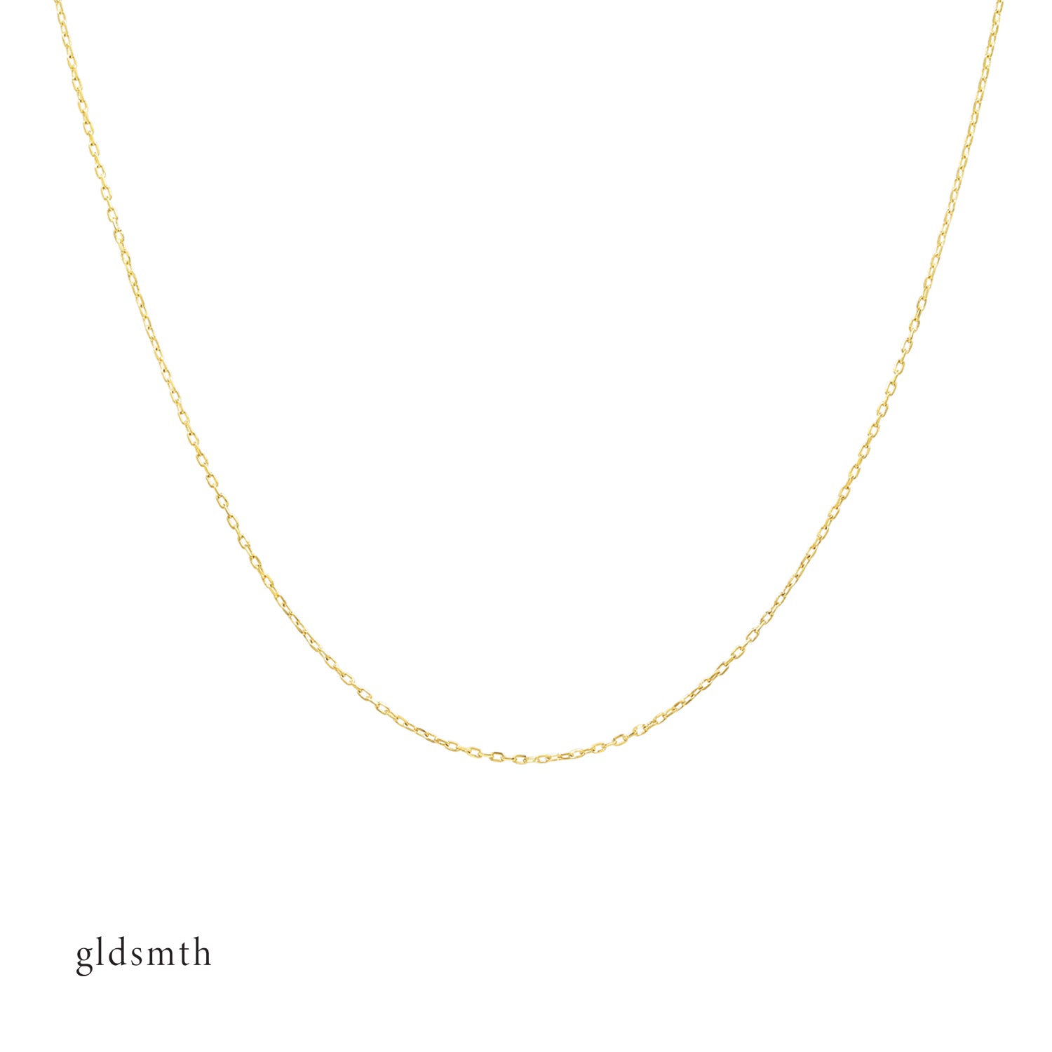 Handcrafted 14K solid yellow gold necklace chain