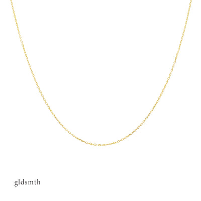 Handcrafted 14K solid yellow gold necklace chain