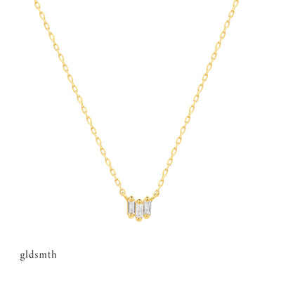 Handcrafted 14K solid yellow gold, set with white topazes.
