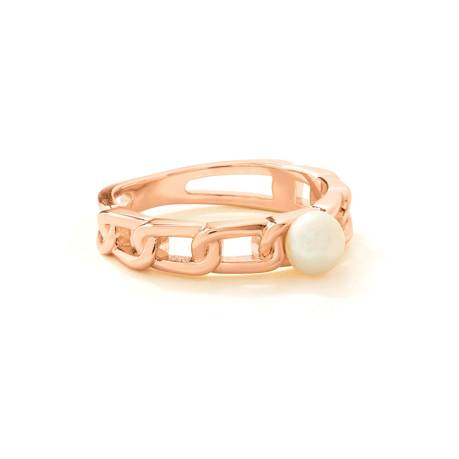 Rose Gold Ciara Pearl Ring