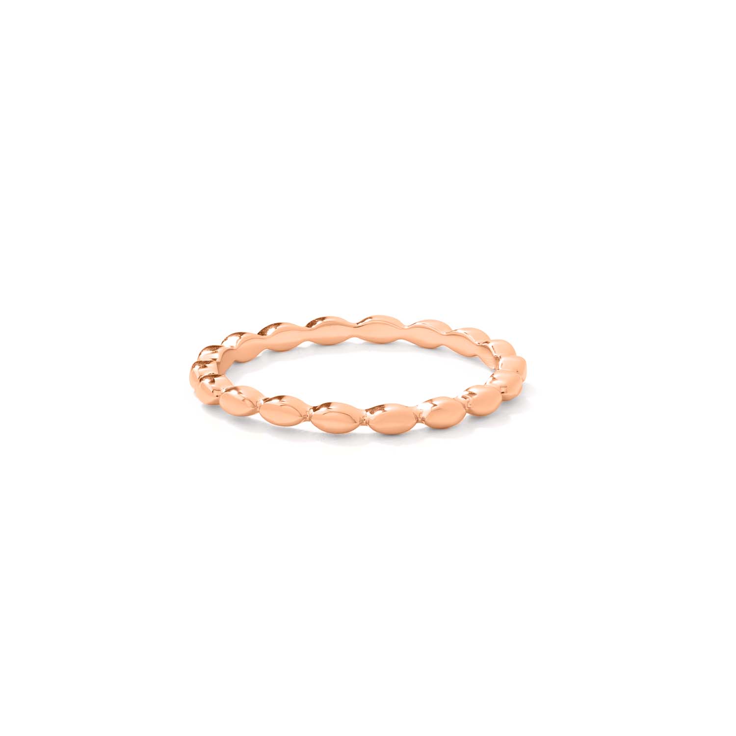 Elegant and minimalist rose gold ring.