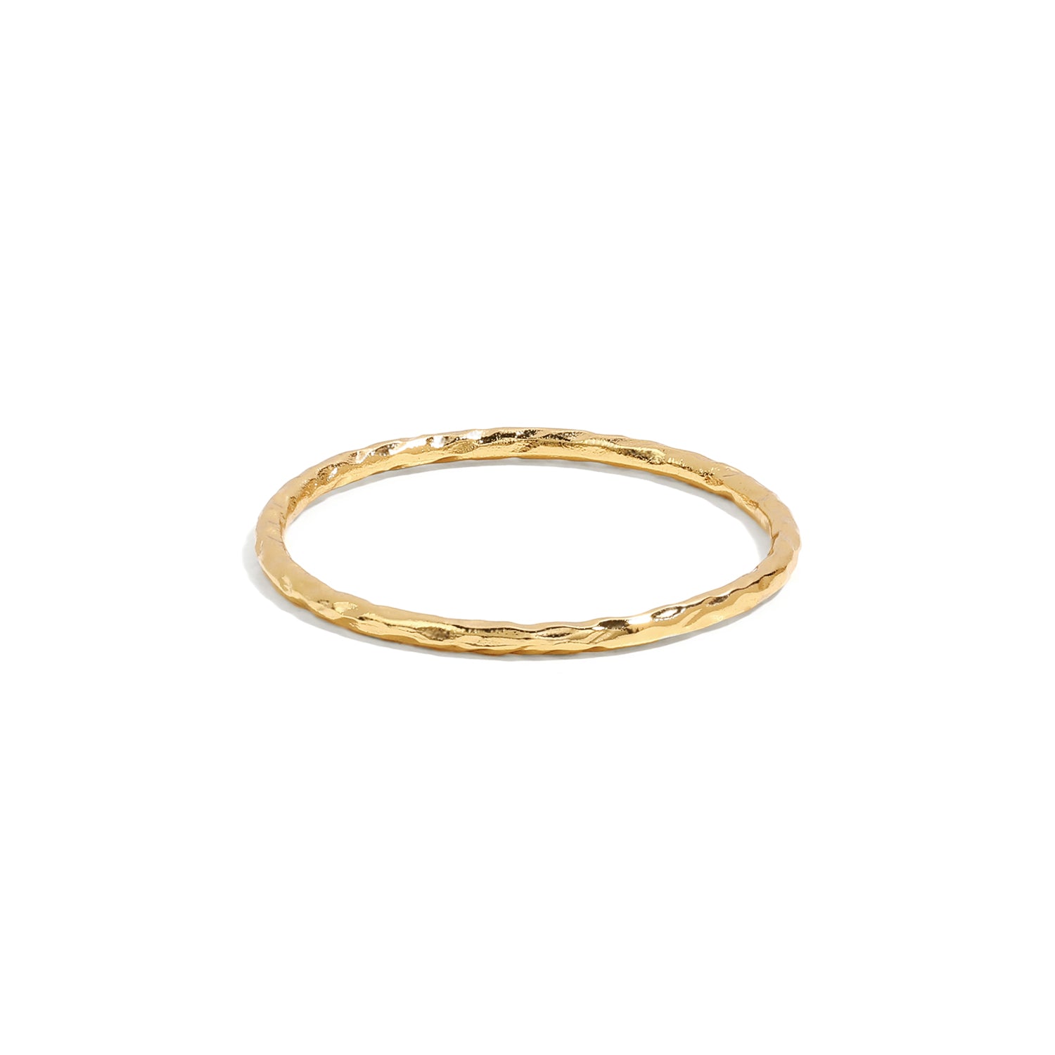 Minimalist and classy ring in vermeil gold.