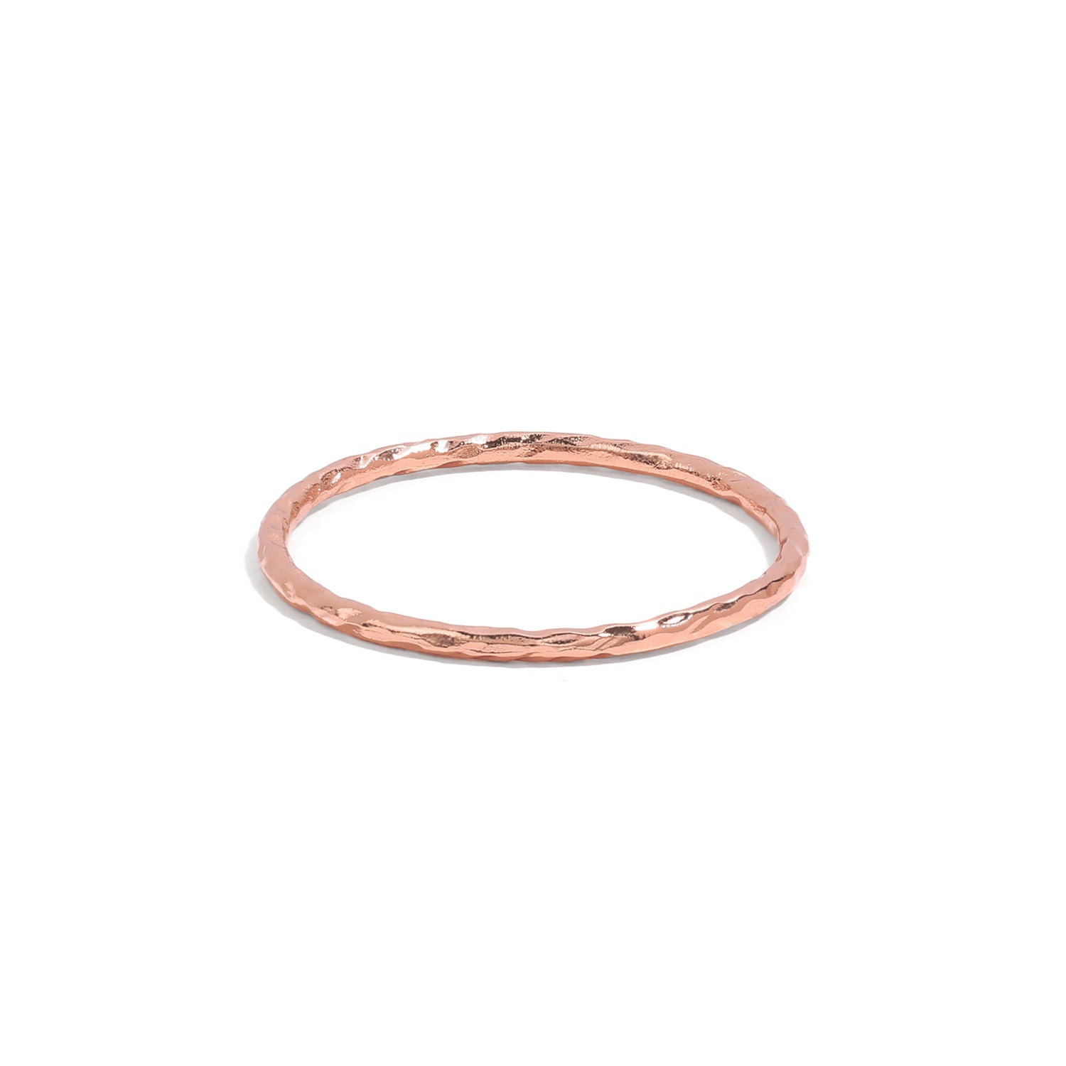 Minimalist and classy ring in vermeil rose gold