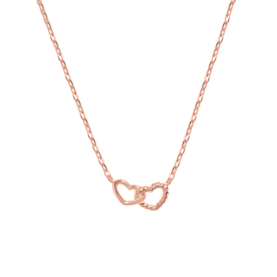 Delicate and charming necklace in rose gold.
