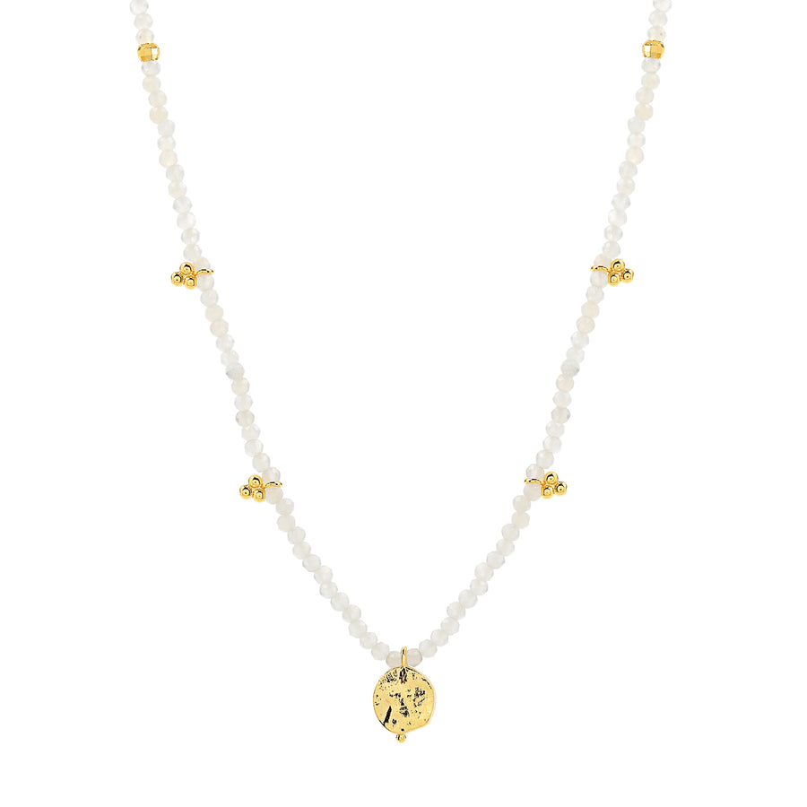 Gold Sahara Moonstone Necklace